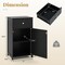 MDF Bathroom Cabinet with Adjustable Shelf, Drawer and Anti-Tipping Feature